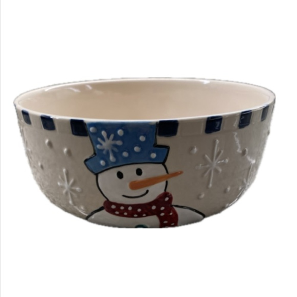 Vintage Ganz Snowman Bowl